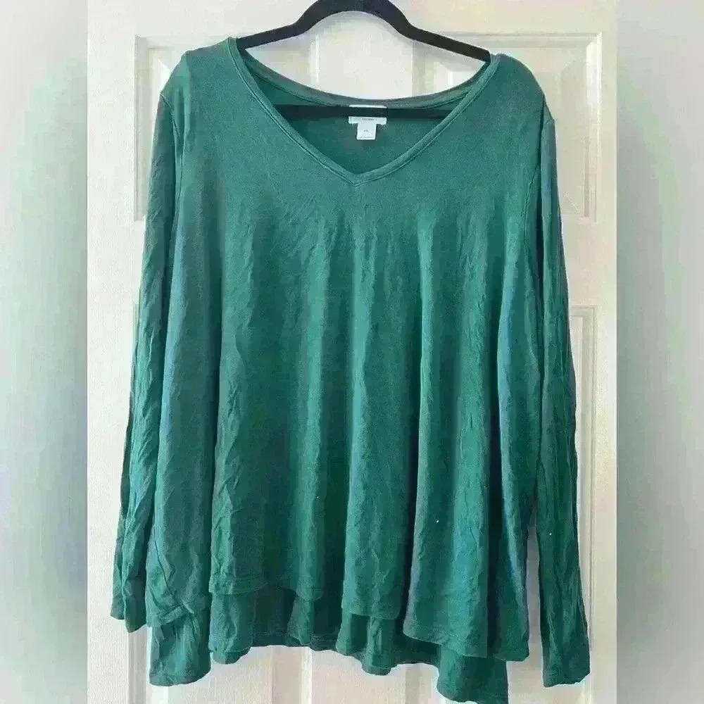 Green maternity top
